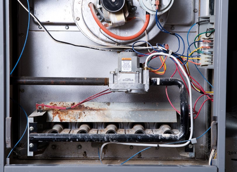 old furnace needing furnace repairs in highlands ranch