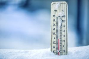 thermostat in the snow
